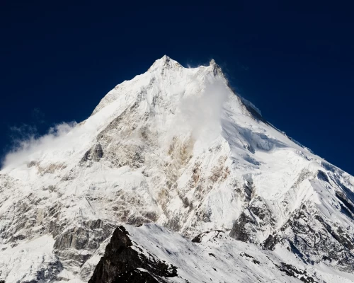 Mount Manaslu View During Circuit Trek